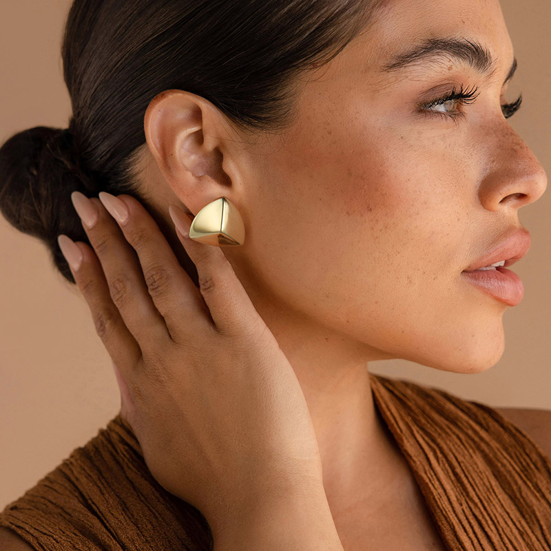 Dome Sculptural Stud Earrings